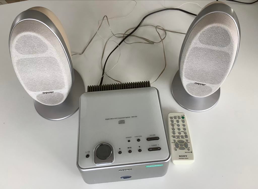 Micro Hi-Fi CMT-CQ1 élégant de Sony, TV, Hi-fi & Vidéo, Chaîne Hi-fi, Utilisé, Lecteur CD, Tuner ou Radio, Haut-parleurs, Sony