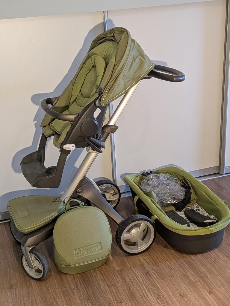 Stokke Xplory kinderwagen groen, Ophalen, Gebruikt, Kinderwagen, Overige merken