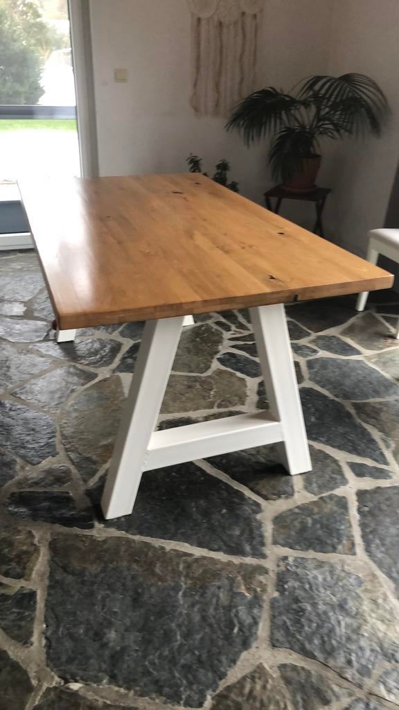 Table 160 x 90 cm, Maison & Meubles, Métal, 150 à 200 cm, Cinq personnes ou plus, Enlèvement