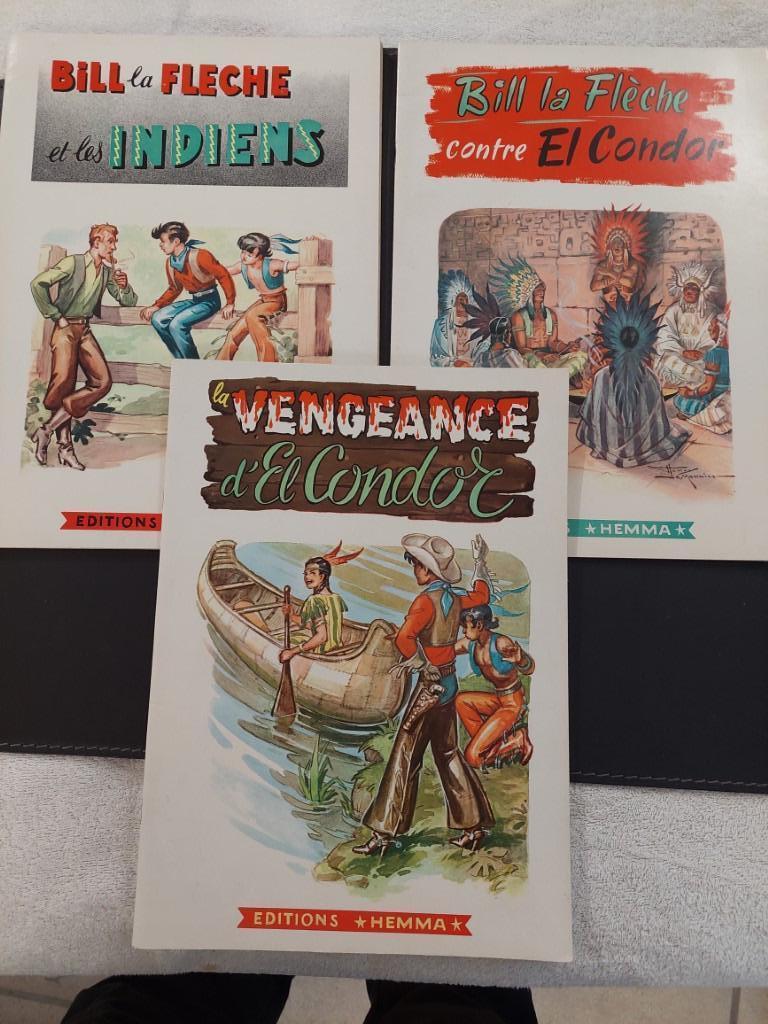 rare - les 3 tomes de BILL la flèche -henry le monnier- 1950, Livres, Enlèvement ou Envoi, Utilisé
