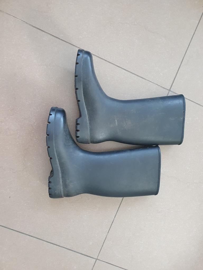 Zwarte Rubberen laarzen mt 40, Ophalen of Verzenden, Zo goed als nieuw, Laarzen