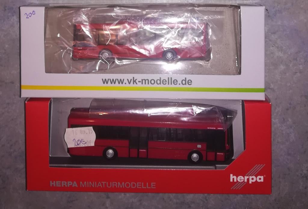 Herpa DB Banbus + VK OBB Bahnbus H0, Envoi, Neuf, Bus ou Camion, Herpa