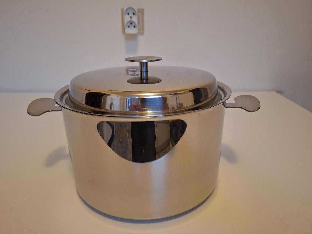 Vanstahl grote kookpot inox diameter 25,5cm 15cm hoog, Huis en Inrichting, Ophalen, Zo goed als nieuw, Inox