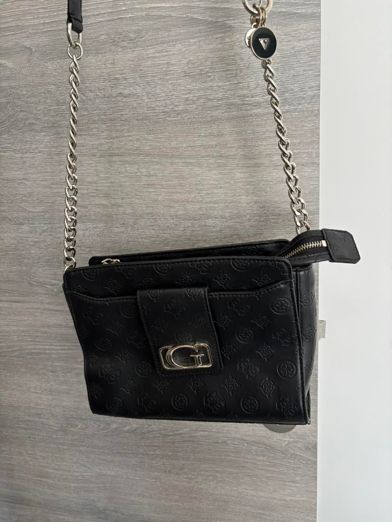 Sac bandoulière noir Guess, Enlèvement, Comme neuf, Noir