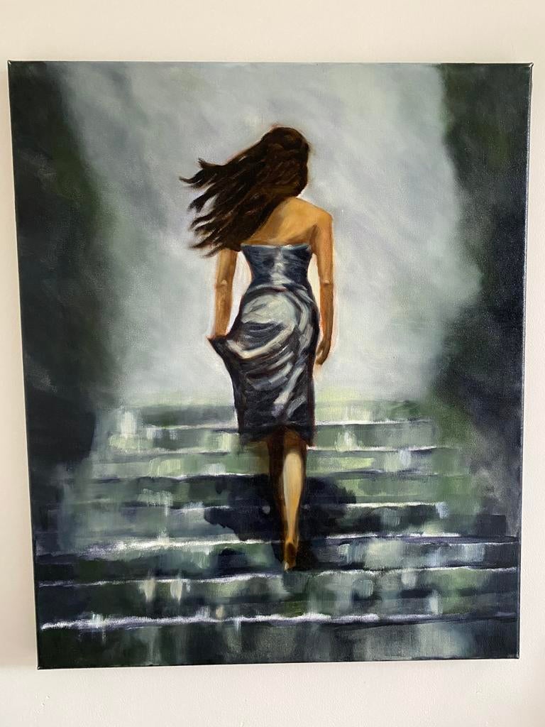 Schilderij in olieverf, Antiek en Kunst, Ophalen