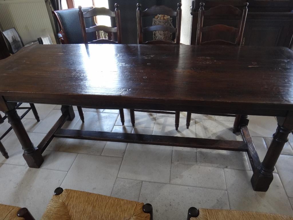 tafel, Huis en Inrichting, Complete eetkamers, Gebruikt, Minder dan 4 stoelen, Ophalen