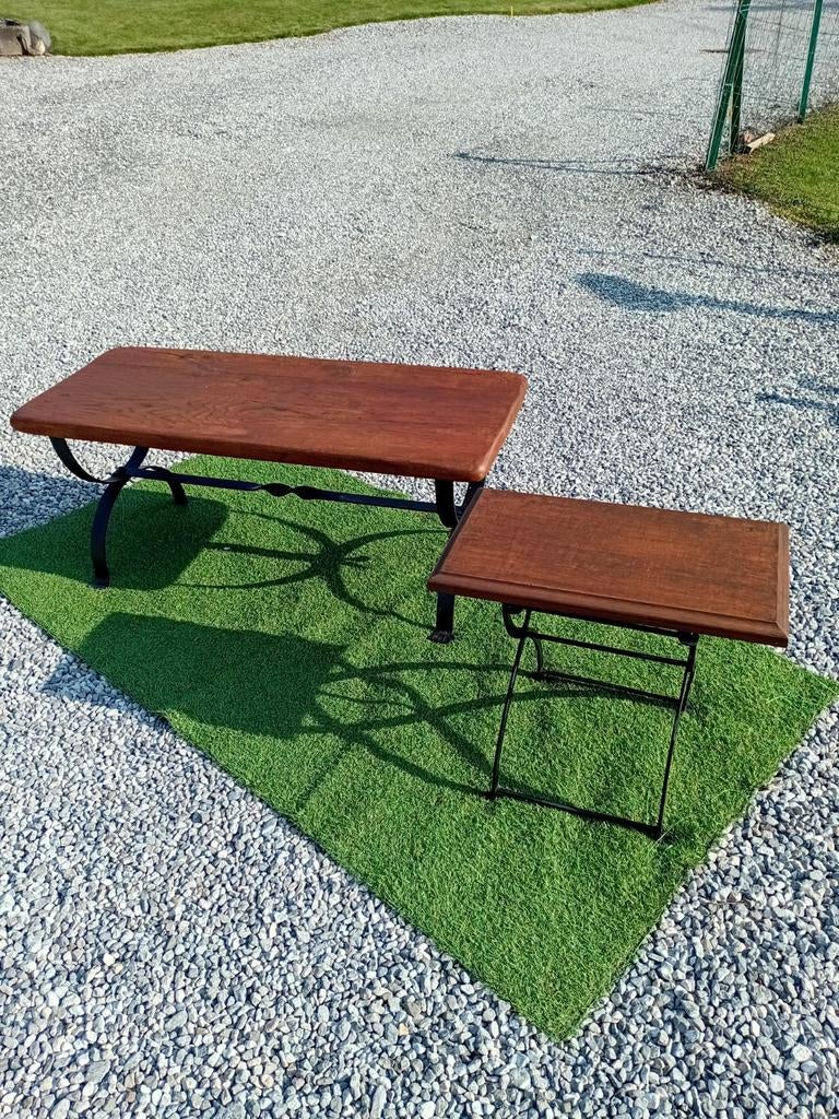 Table de salon + table d'appoint en lot(accepte offre), Maison & Meubles, Tables | Tables d'appoint, Bois, Enlèvement