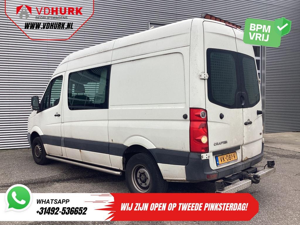 Volkswagen Crafter 50 2.5 TDI Aut. L2H2 DC Dubbel Cabine EXP, Automaat, Wit, Diesel, Te koop