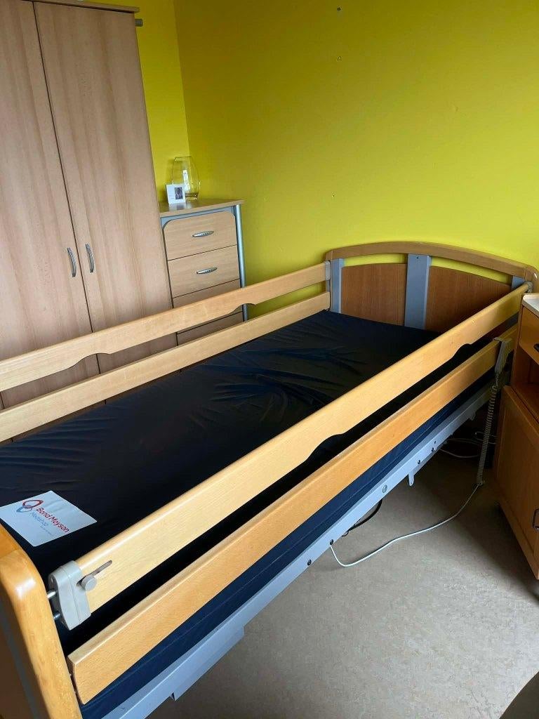 Ziekenhuisbed, Ophalen, 90 cm, Eenpersoons, Bruin