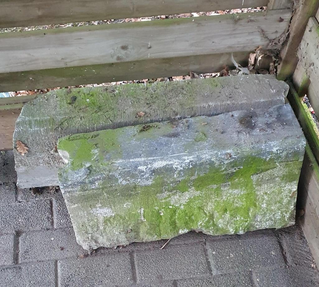 Straat borduren - 2stuks, Tuin en Terras, Ophalen, Gebruikt, 25 tot 50 cm, Natuursteen