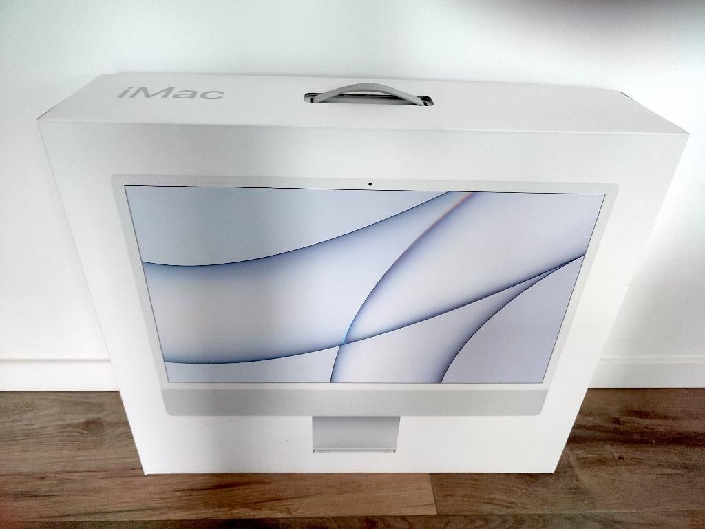 NIEUW in doos! Apple iMac 24" M1 (Silver), Computers en Software, Apple Desktops, Nieuw, iMac, SSD, 8 GB, Ophalen