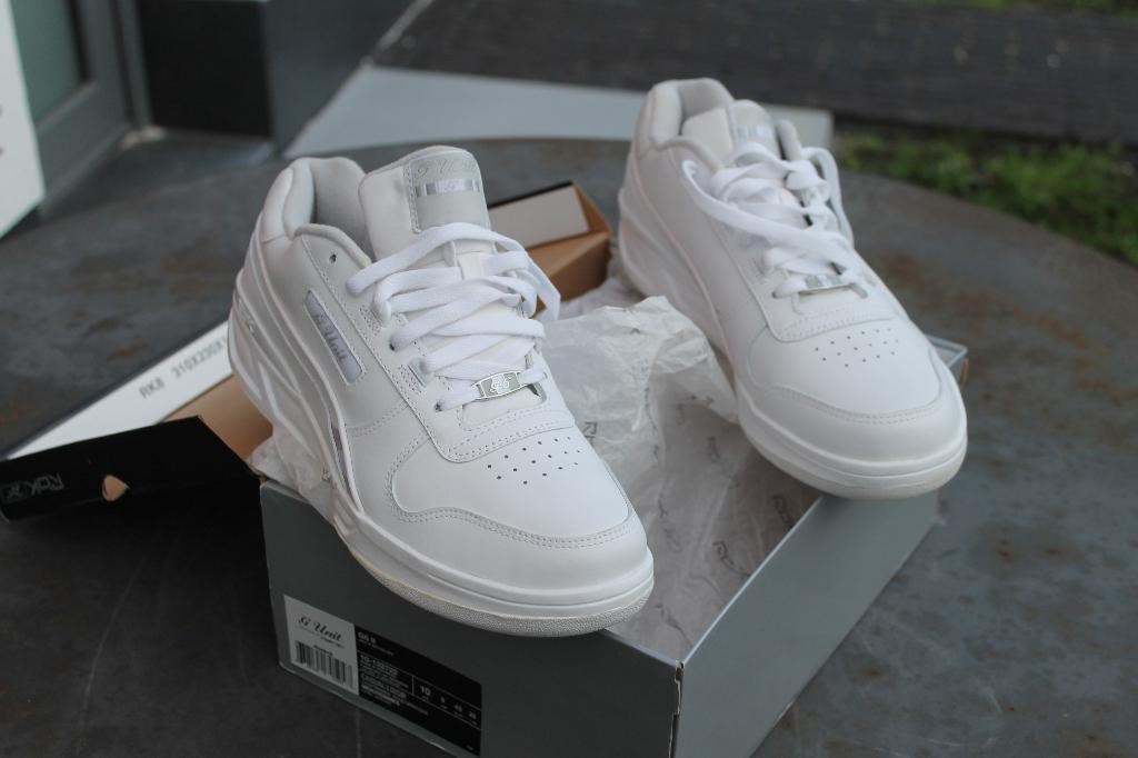 Sneakers Reebok G-Unit G6 taille 42 blanches blanches neuves, Neuf, Enlèvement ou Envoi, Reebok, Blanc