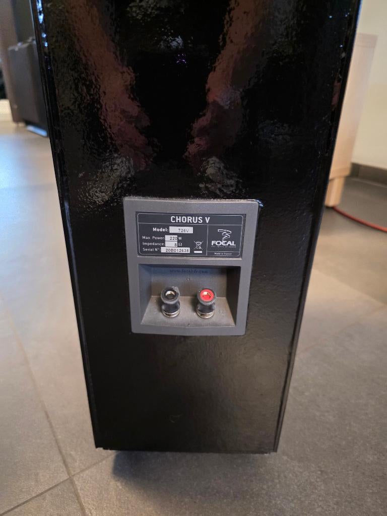 Focal Chorus 726V Noir  la paire, TV, Hi-fi & Vidéo, Autres marques, Enlèvement, Utilisé, Haut-parleurs Frontaux, Arrière ou Stéréo