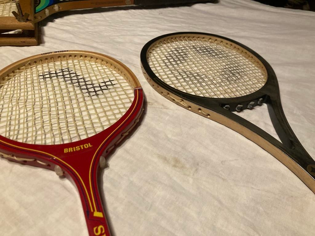 Raquettes de squash vintage 2 pièces, Enlèvement ou Envoi, Utilisé