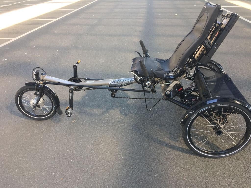 Hase lepus Electrische Ligfiets Driewielfiets aangeboden, Fietsen en Brommers, Fietsen | Driewielfietsen, Gebruikt, Ophalen of Verzenden