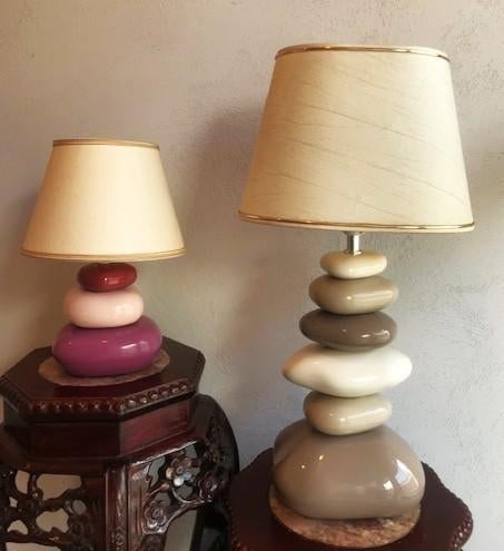 Lampes galets céramique après François Chatain💎😍😎💑🎁👌, Antiquités & Art, Enlèvement ou Envoi