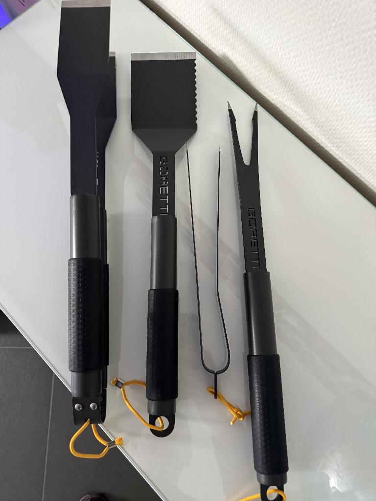 Boretti BBQ gereedsschapset - 4-dlg, Enlèvement ou Envoi, Neuf, Boretti