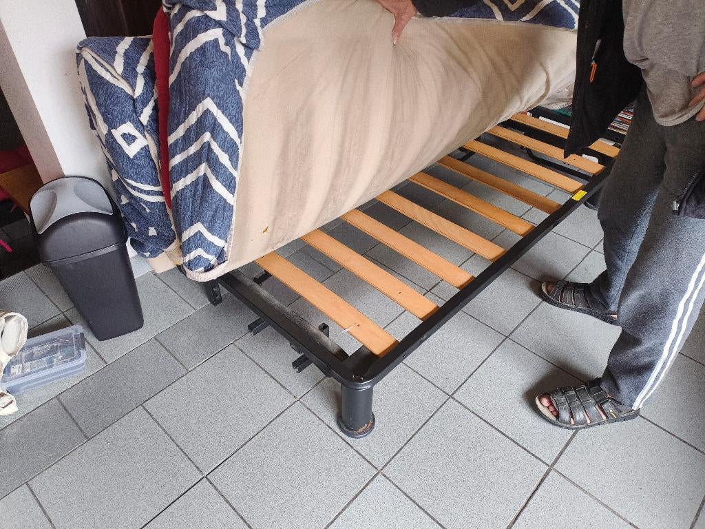 Canapé-lit, Queen size, Comme neuf, Enlèvement, 200 cm