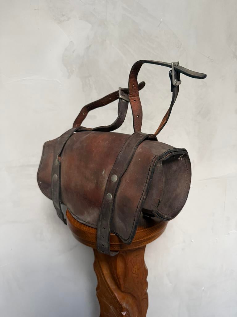 Lederen gereedschap Moto tasje, Ophalen