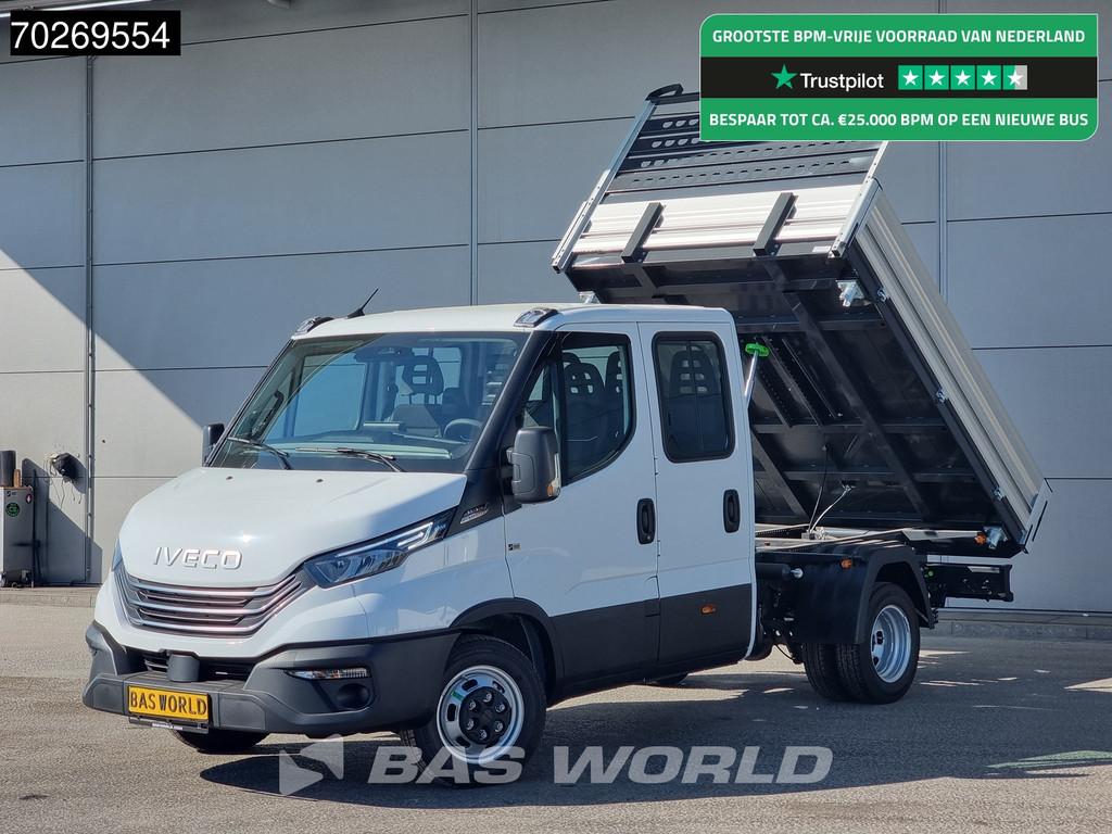 Iveco Daily 35C21 BPM VRIJ! 3 zijdige Kipper Dubbel Cabine 2, Auto's, Bestelwagens en Lichte vracht, Stof, 4 cilinders, Iveco