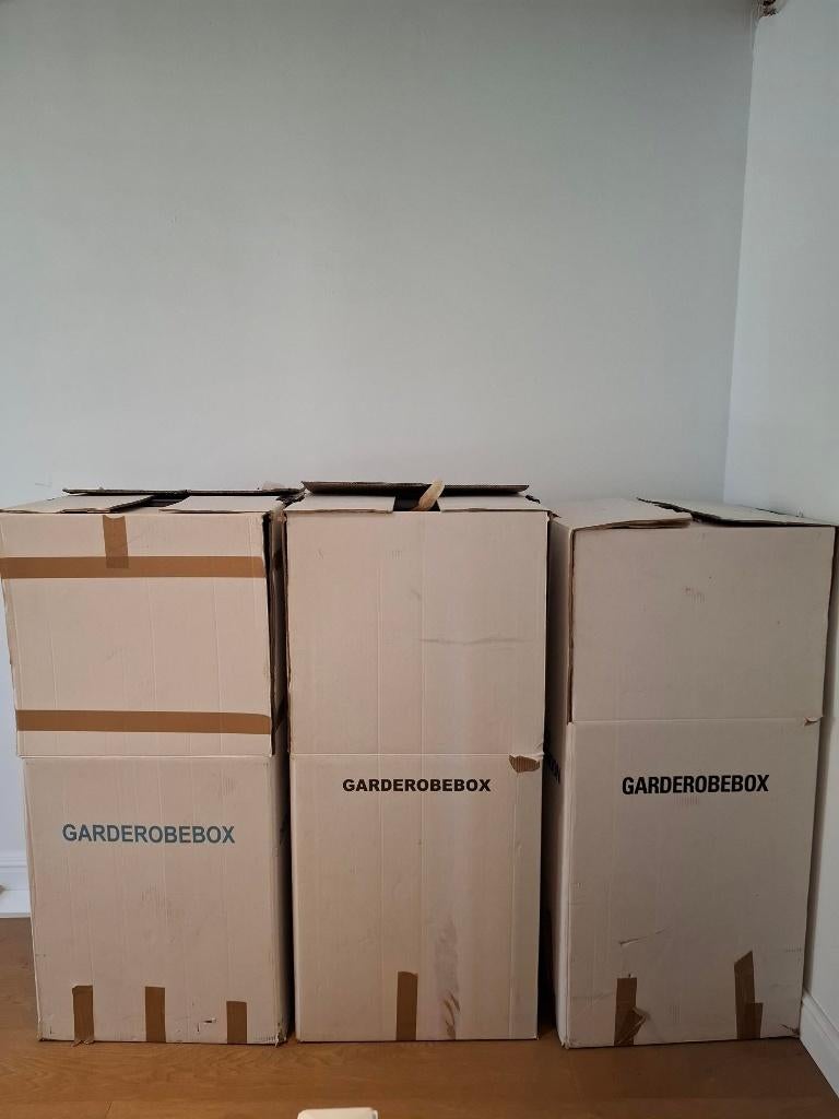 Verhuisdozen en gaderobe dozen - verhuis - opslag, Doe-het-zelf en Bouw, Ophalen, Doos, 40 tot 60 cm, 50 tot 75 cm