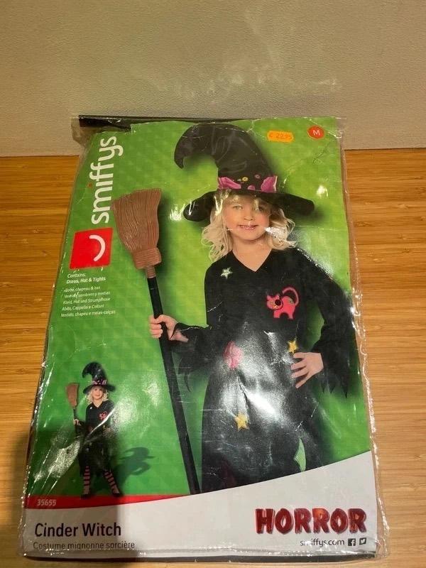 Costume/déguisement sorcière, Halloween, 7/9 ans, Enfants & Bébés, Enlèvement ou Envoi, Utilisé, Fille