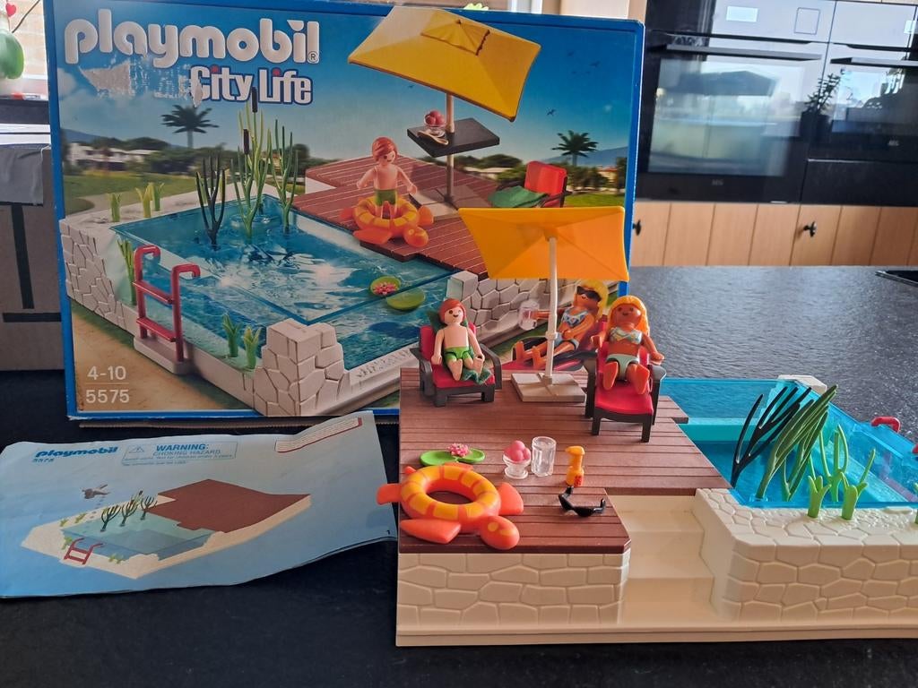 Playmobil City Life 5575 – Luxe Zwembad met Terras, Kinderen en Baby's, Speelgoed | Playmobil, Ophalen
