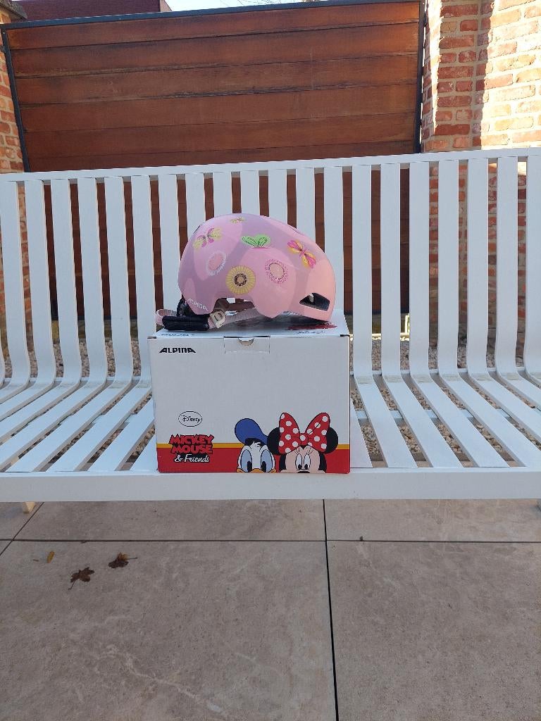 kinderfietshelm ALPINA Disney Minnie Mouse, Fietsen en Brommers, Fietsaccessoires | Fietshelmen, Alpina, Jongen of Meisje, Zo goed als nieuw