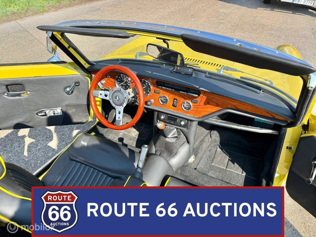 Triumph Spitfire Mk4 | 1975 | Route 66 Auctions, Auto's, Triumph, Zwart, Bedrijf, Handgeschakeld
