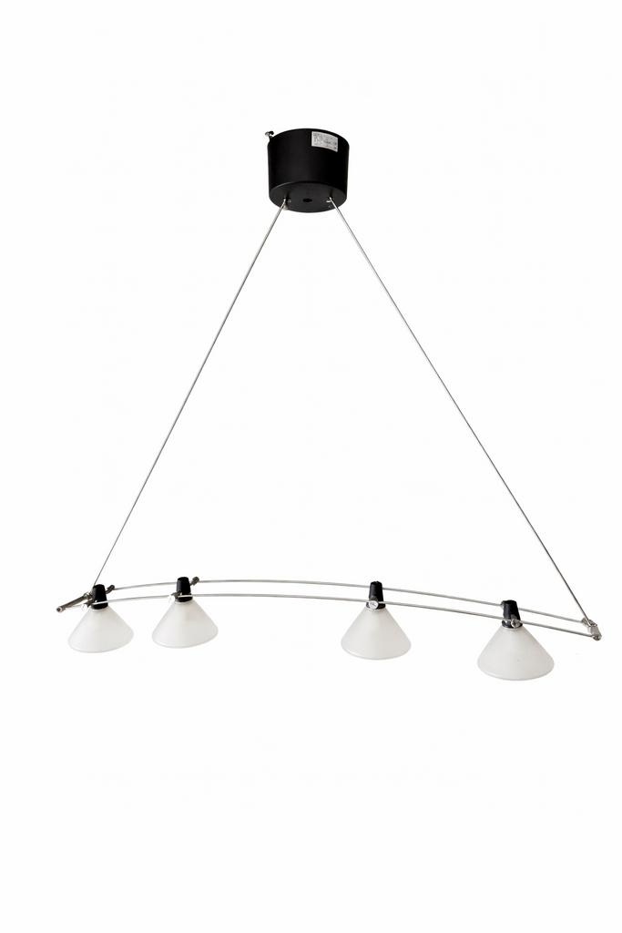 Fabas Luce Arabella, modern armatuur, witte glazen kappen, Huis en Inrichting, Ophalen, Zo goed als nieuw