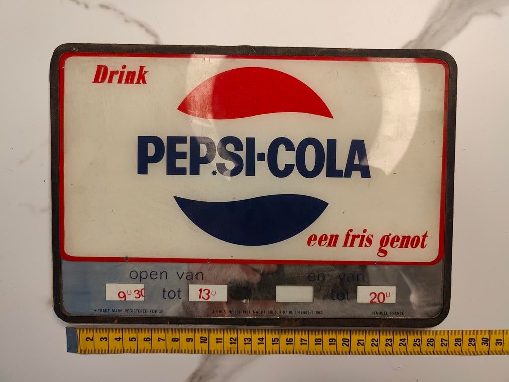 Vintage Pepsi Cola reclame, Ophalen of Verzenden