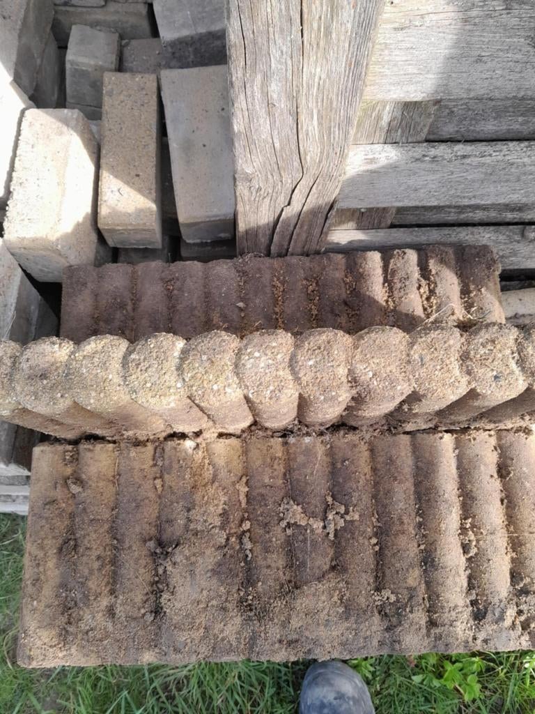 boordsteen, Ophalen, Gebruikt, Beton, Border