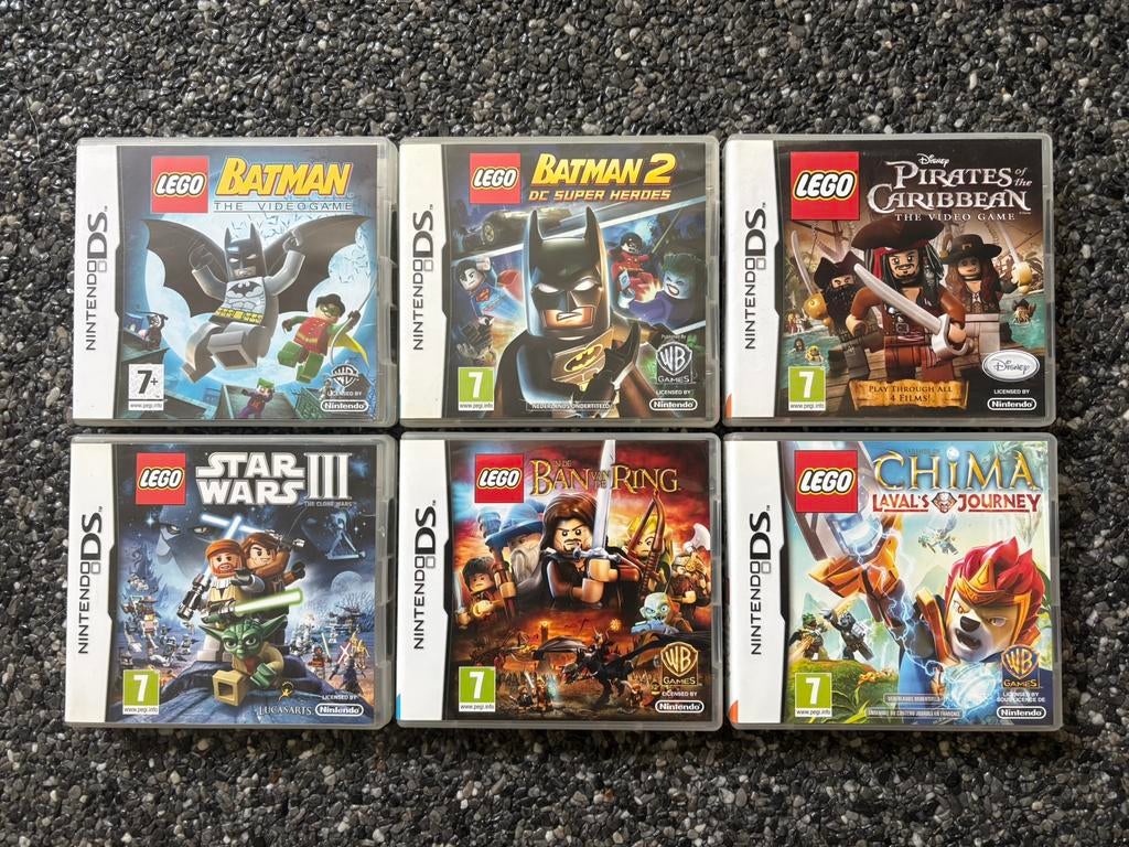 Lot van 6 LEGO Nintendo DS spelletjes, Games en Spelcomputers, Games | Nintendo DS, Ophalen, Gebruikt