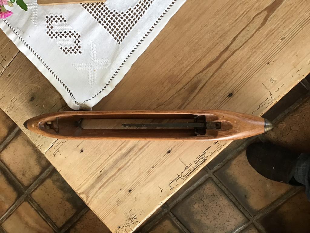 Oude schietspoel weefgetouw Verbeke Iseghem, Antiek en Kunst, Ophalen of Verzenden