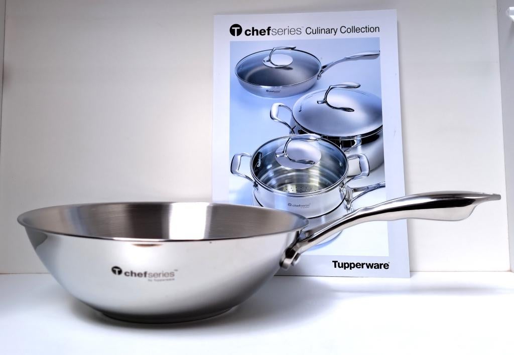 Tupperware™ « Wok Junior Chef Séries » RVS, Huis en Inrichting, Keuken | Potten en Pannen, Wok, Inox, Verzenden
