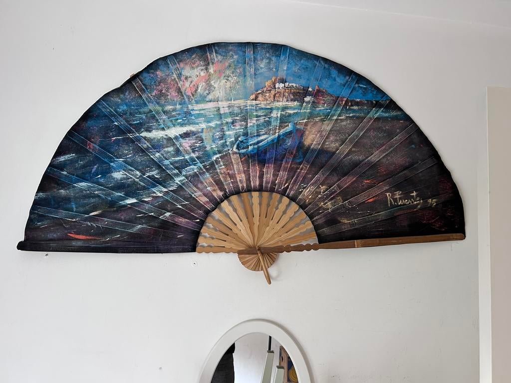 Geschilderde waaier, Ophalen, Zo goed als nieuw