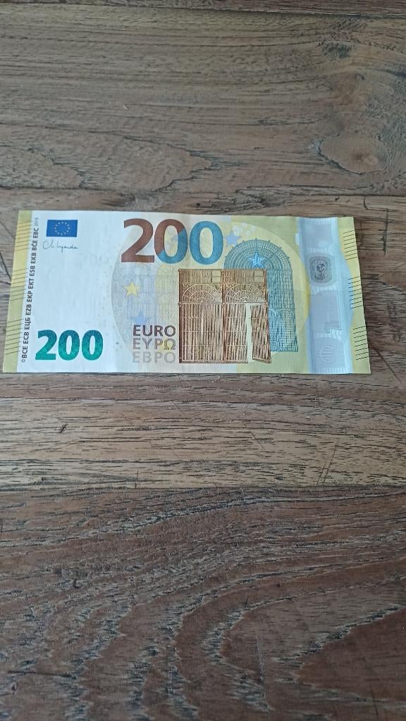 Eurobiljet in heel mooie staat, Postzegels en Munten, Bankbiljetten | Europa | Eurobiljetten, Ophalen of Verzenden, 200 euro, Los biljet
