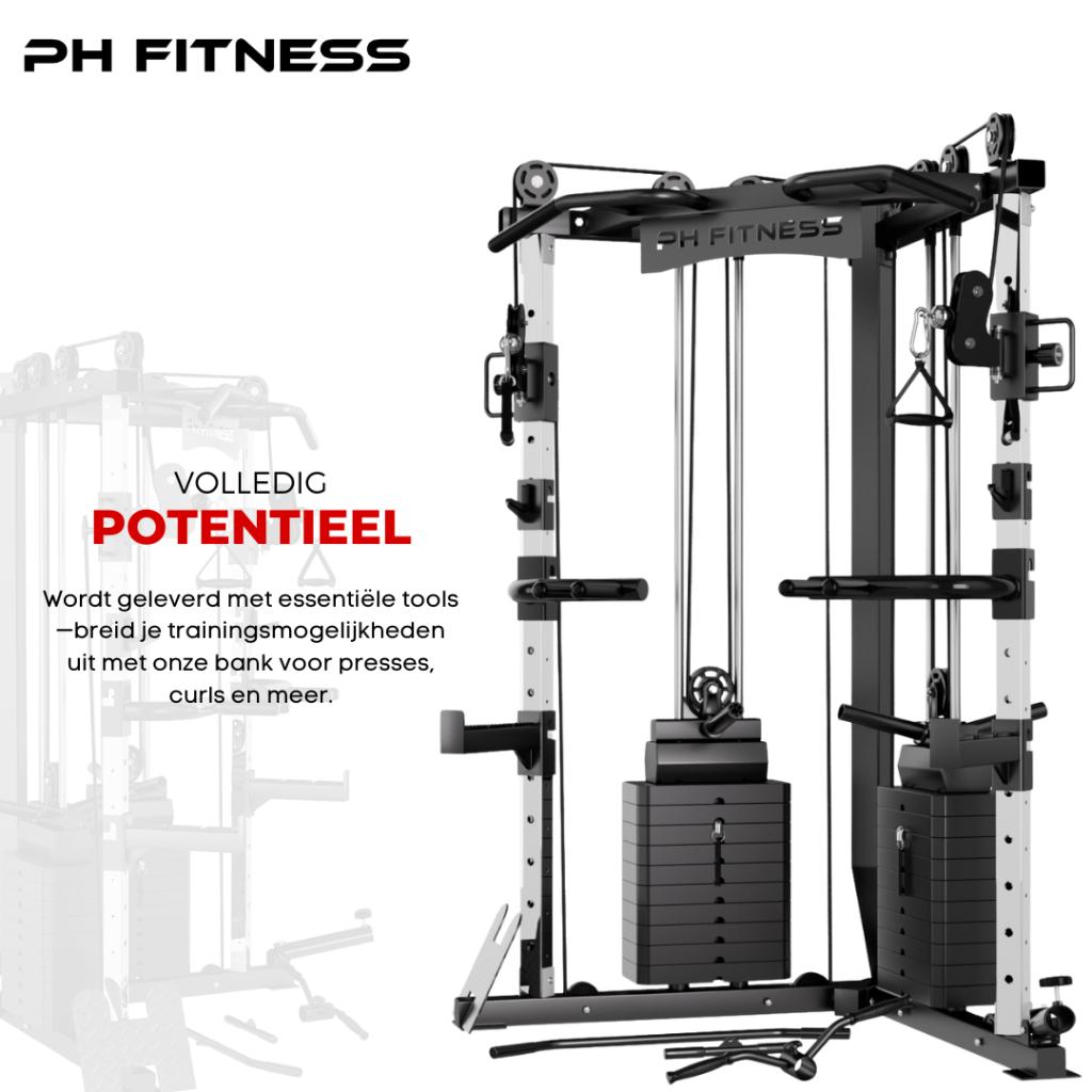 PH Fitness V-Frame Cable Crossover - 160KG Gewichtstapel, Sport en Fitness, Ophalen of Verzenden, Nieuw, Benen