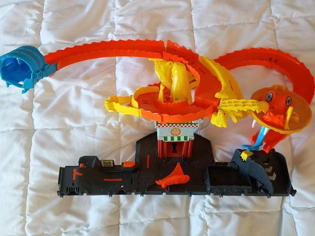 Hot Wheels City Cobra Slam Pizza Attack - Racebaan, Comme neuf, Enlèvement, Circuit, Hot Wheels