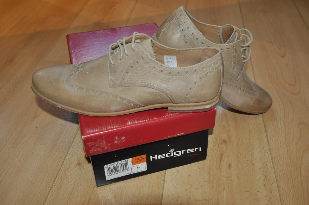 Hedgren chaussures cuir beige t. 43, neuves avec étiquette, Neuf, Enlèvement ou Envoi, Autres couleurs, Hedgren