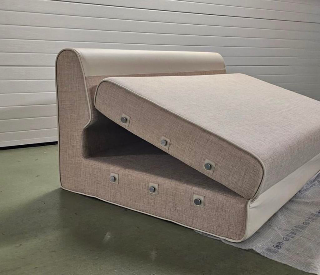 Canapé-lit design italien domodinamica easy sleep, Enlèvement ou Envoi, Comme neuf, Beige