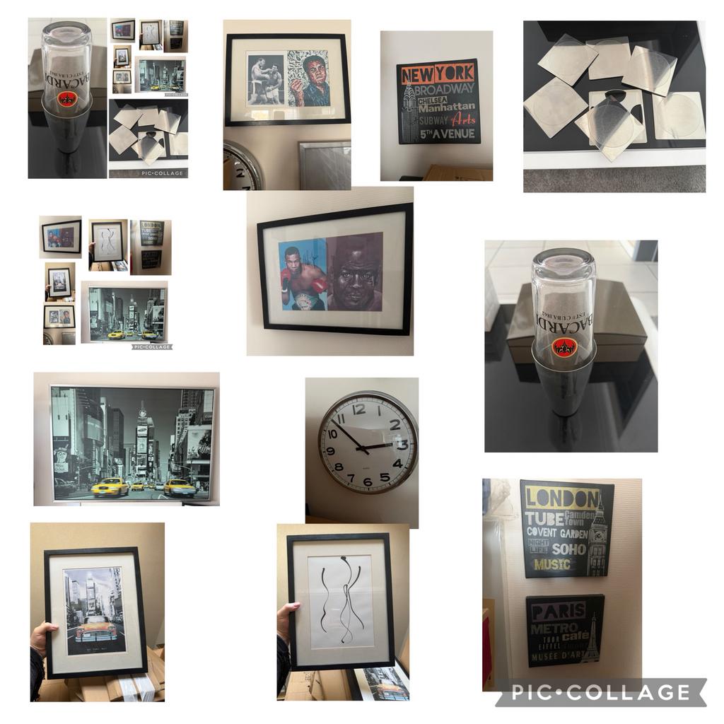 Lot de cadre dont un new york 140x100 + divers, Diversen, Rommelmarktspullen, Zo goed als nieuw, Ophalen