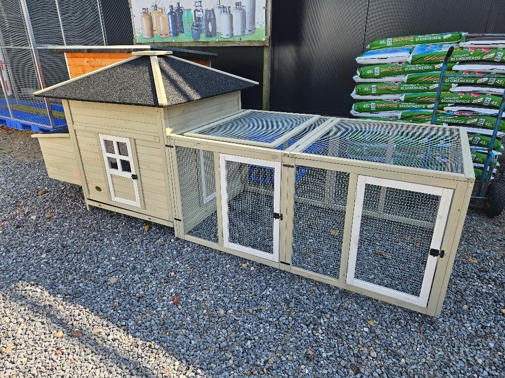 nieuw konijn / kippenhok met ruime ren 290cm, Dieren en Toebehoren, Ophalen, Nieuw, Kippenhok of Kippenren