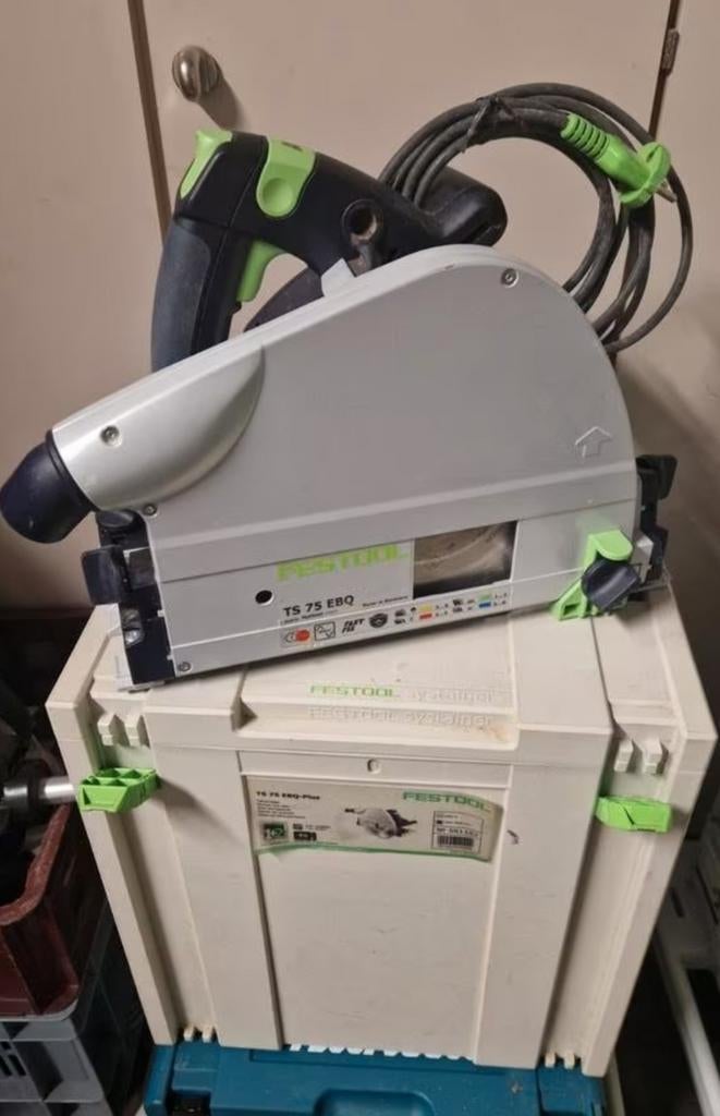 Festool invalzaag met tafel en geleider + stofzuiger, Ophalen, Invalzaag