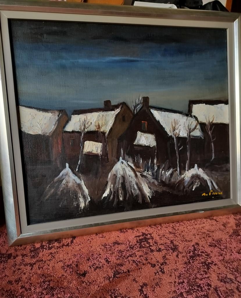 Gabriel De Pauw - vue nocturne d'hiver, Enlèvement