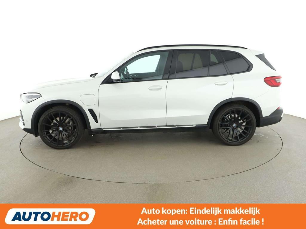 BMW X5 xDrive 45e M Sport (bj 2019, automaat), Auto's, Automaat, Gebruikt, USB, Wit