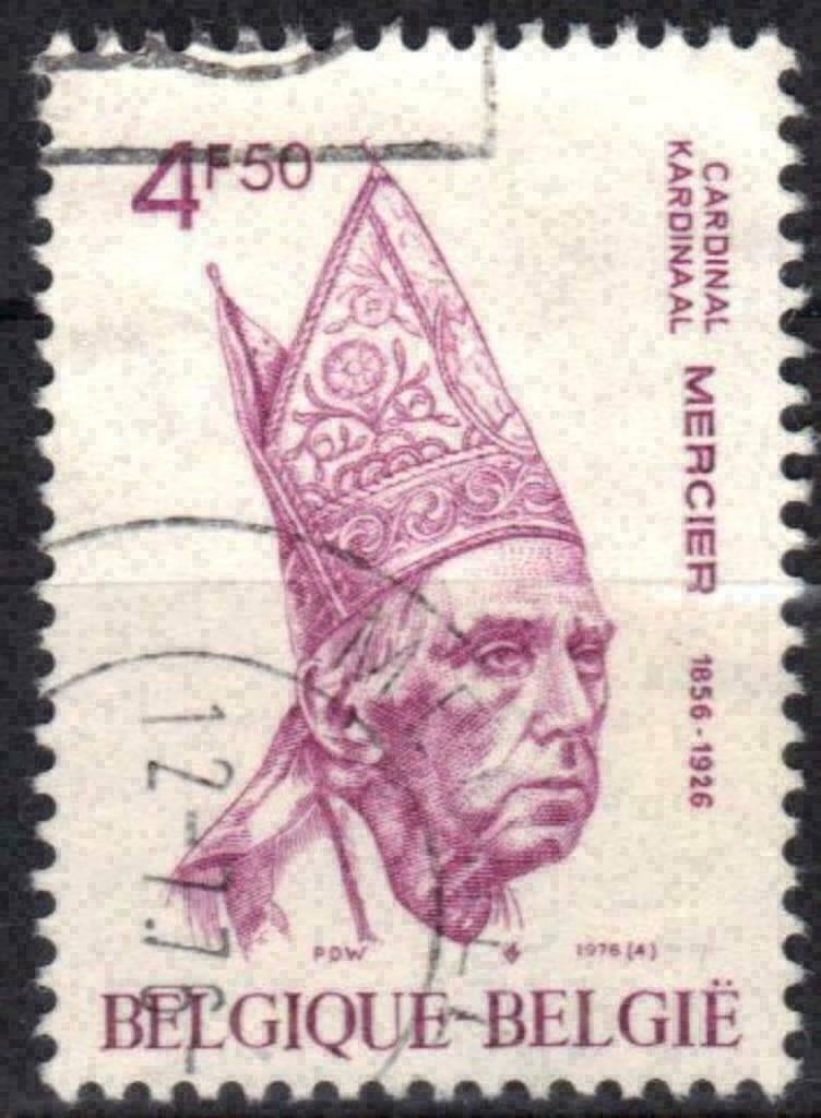 Belgique 1976 - Yvert 1793/OBP 1798 - Cardinal Mercier (ST), Timbres & Monnaies, Envoi, Affranchi, Oblitéré