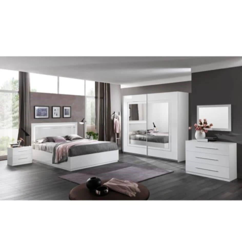 chambre à coucher (style moderne), Maison & Meubles, Enlèvement, Comme neuf, Deux personnes, Italien