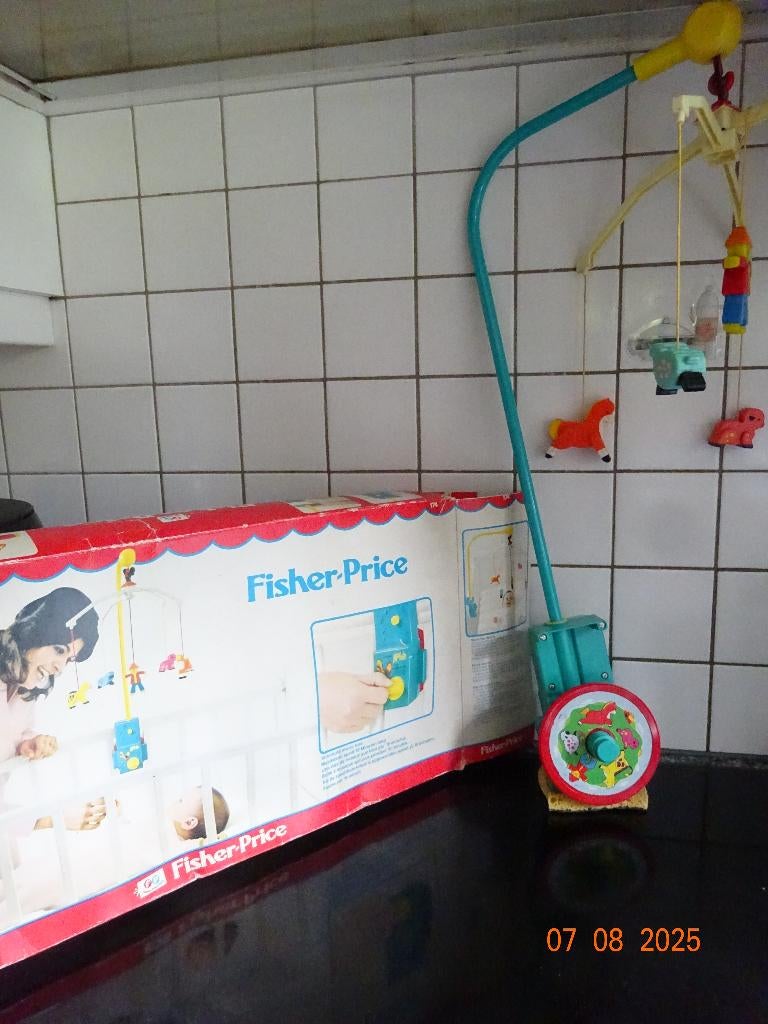Vintage Fisher Price Crib & Playpen Music Box Mobile #174., Ophalen of Verzenden