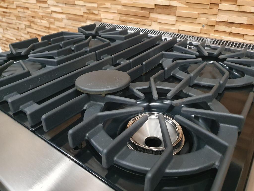 🔥Luxe Viking Fornuis 76cm rvs 4 pits 1 GASOVEN, Elektronische apparatuur, Fornuizen, 60 cm of meer, Zo goed als nieuw, Energieklasse A of zuiniger